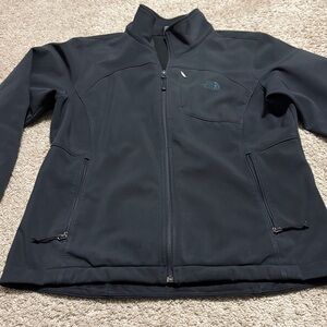 The North Face Soft Shell Jacket Windwall Womens Sz Large  Black EUC